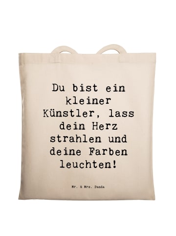 Mr. & Mrs. Panda Uni Tasche Spruch Die Freude an der Kreativität... in Creme