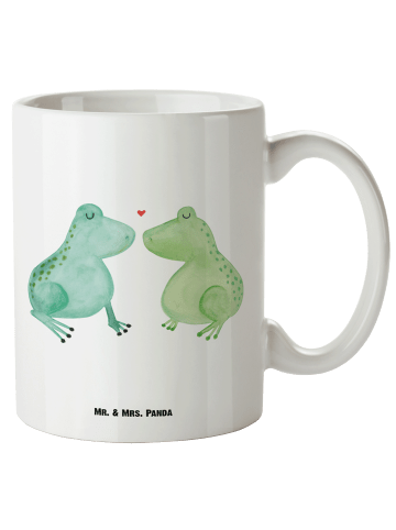 Mr. & Mrs. Panda Pott Frosch Liebe ohne Spruch in Weiß