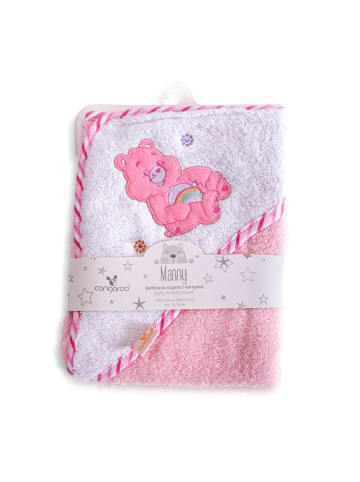 Cangaroo Kapuzenhandtuch Manny 76x76 cm in rosa