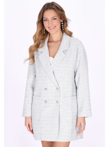 faina Women Coat in light blue gold