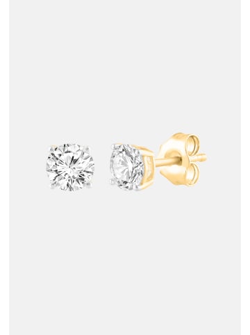 Ethische Diamanten Ohrringe aus 375 Gelbgold mit Lab Grown Diamant