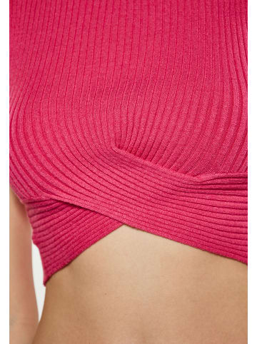 Swirly Damen Crop-Top in PINK