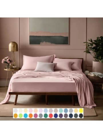 Carpe Sonno Edel Jersey Spannbettlaken in Rosa