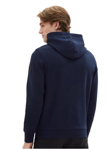 Tom Tailor Sweatshirt LOGO HOODIE in Blau