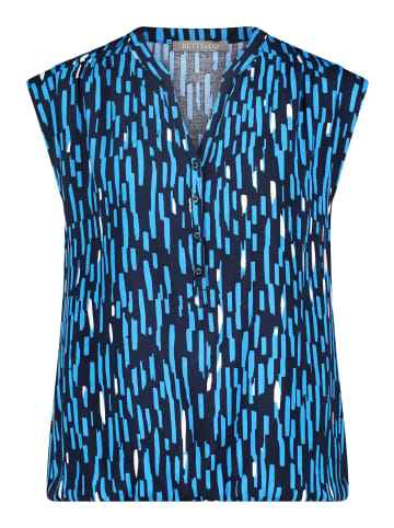 BETTY & CO Blusentop mit Print in Dunkelblau/Blau