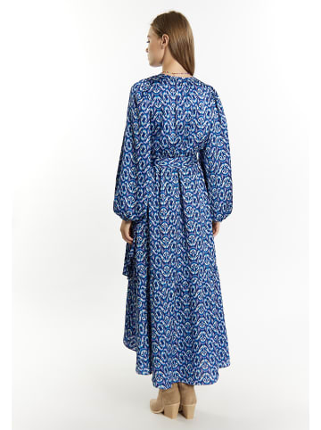 IZIA Damen Maxikleid in Blau Mehrfarbig