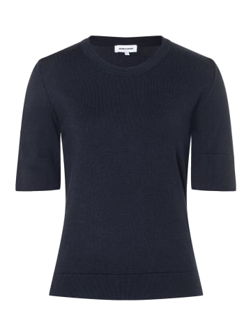 More & More schmaler, kurzer Viskosemixpullover in marine