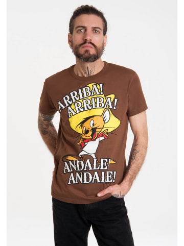 Logoshirt T-Shirt Looney Tunes - Speedy Gonzales in braun