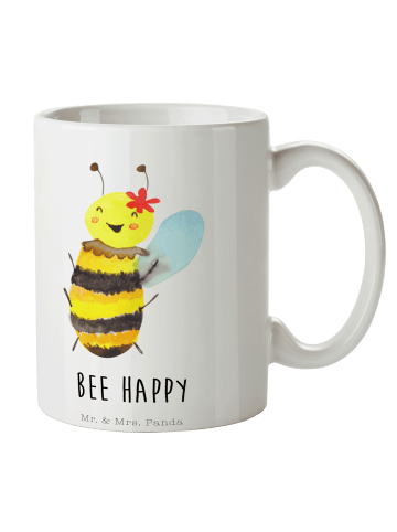 Mr. & Mrs. Panda haferl Biene Happy mit Spruch in Weiß