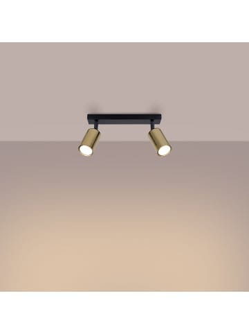 Nice Lamps Plafond SOLARA 2 schwarz/gold H 1