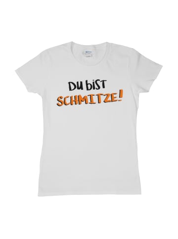 United Labels Ralf Schmitz T-Shirt - Du bist schmitze Slim Fit  Tour Fanartikel in weiß