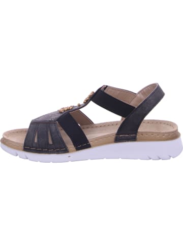 inblu Keilsandalette in schwarz