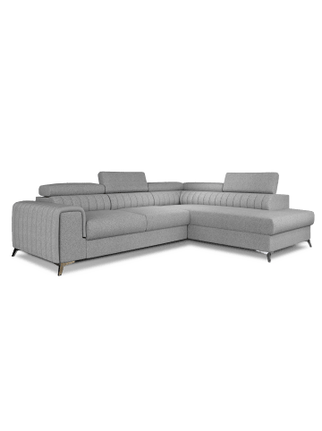 MF Design Lauryn Recamiere Rechts in Hellgrau -  (L) 205 x (B) 278 x (H) 92 cm