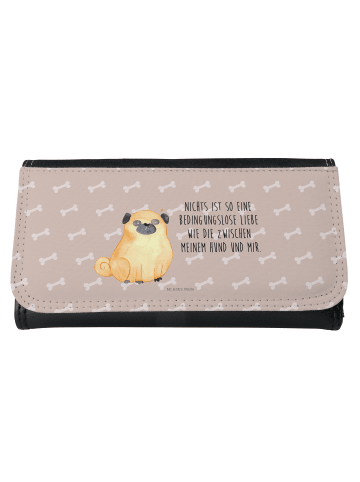 Mr. & Mrs. Panda Wallet Mops mit Spruch in Hundeglück