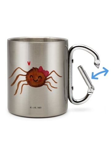 Mr. & Mrs. Panda Thermobecher Spinne Agathe Freude ohne Spruch in Silber