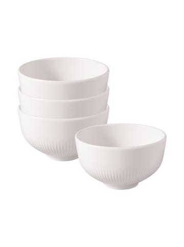 Villeroy & Boch 4er Set Snackschalen Afina in ø 10,7 cm in weiß