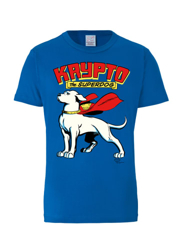 Logoshirt T-Shirt Superdog - Krypto - DC Comics in blau