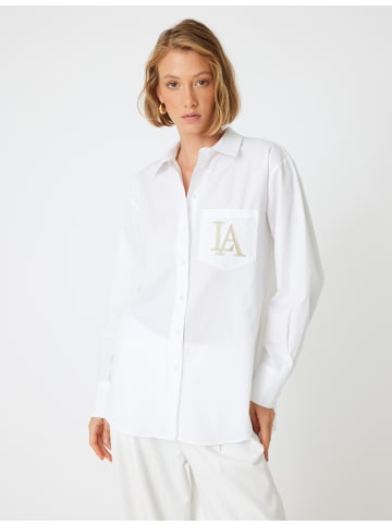 KOTON Shirt in Grauweiß