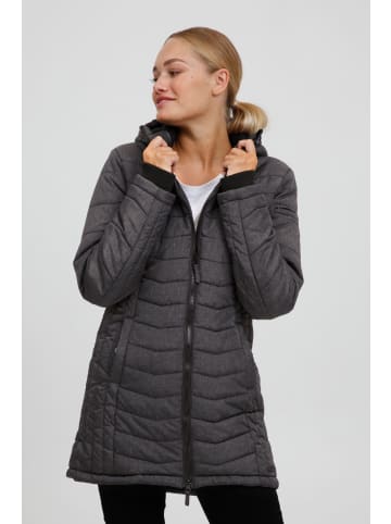 Oxmo Parka OXNelly 21900125-ME warmer Steppmantel mit hochabschließendem Kragen in Schwarz