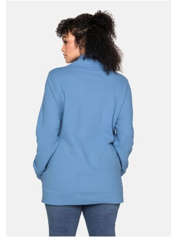 sheego Sweatshirt in jeansblau