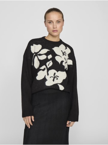 Vila Strickpullover in Black