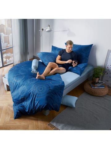 Erwin Müller Mako-Satin Bettwäsche in dunkelblau