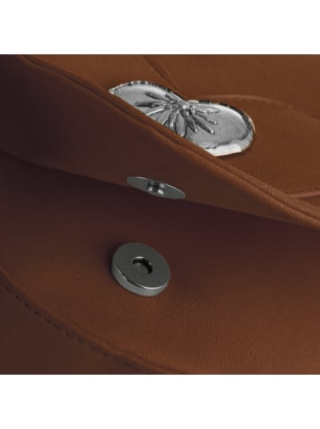 tectake Schicke Trachtenhandtasche in Wildlederoptik, braun