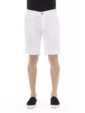 Weiß Baumwolle Herren Bermuda Kurz