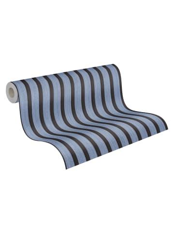 A.S. Création Tapete Wooden panel Blau
