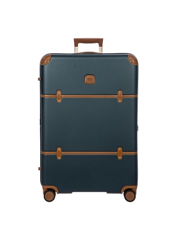 BRIC`s Bellagio 4 Rollen Trolley 76 cm mit Dehnfalte blau-tabak