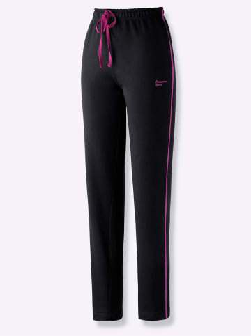 WITT WEIDEN Freizeithose in schwarz-pink