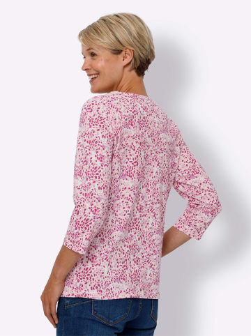 Sieh an! 3/4-Arm-Shirt in ecru-orchidee-bedruckt