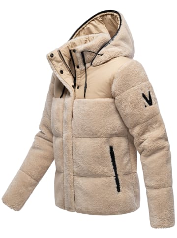Marikoo Kapuzenplüschjacke Kaguraa 16 in Beige