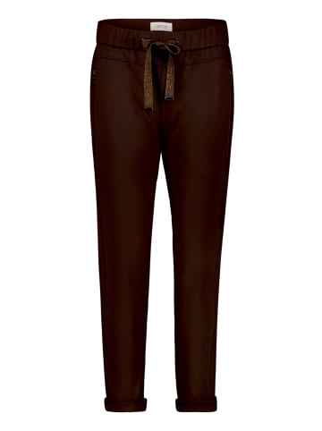 CARTOON Schlupfhose mit Reißverschluss in Dunkelbraun