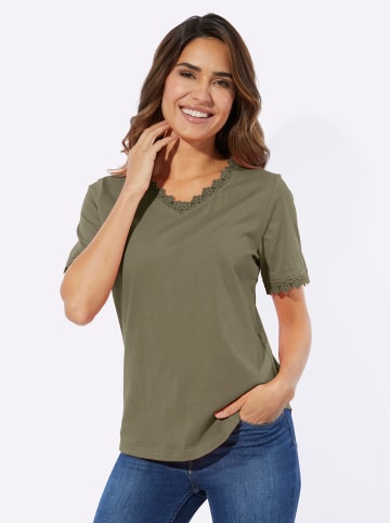 Sieh an! V-Shirt in khaki