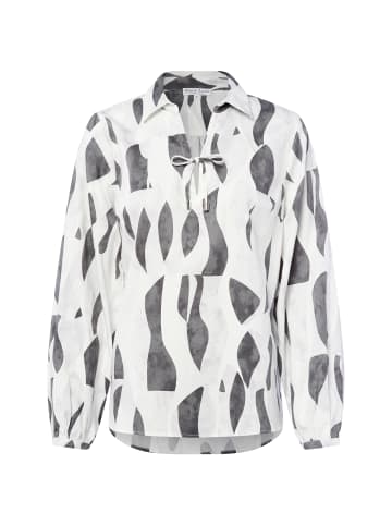 Marie Lund Blusenshirt in ecru anthrazit - 0005