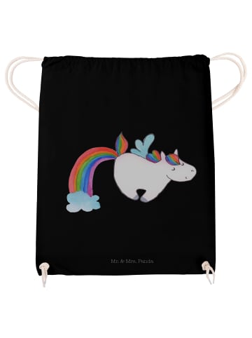 Mr. & Mrs. Panda Stoffbeutel Einhorn Fliegendes Pferd ohne Spruch in Schwarz