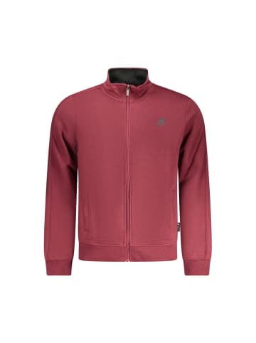 U.S. Polo Rot Baumwolle Herren Sweatshirt mit Reißverschluss und Taschen