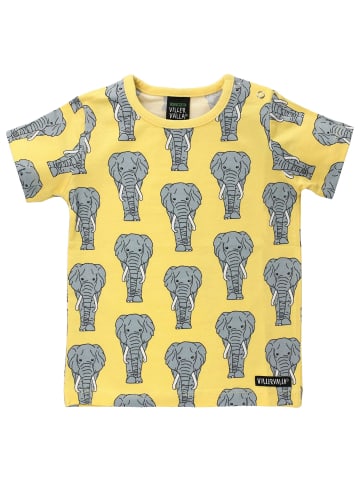 Villervalla T-Shirt Animal in gelb