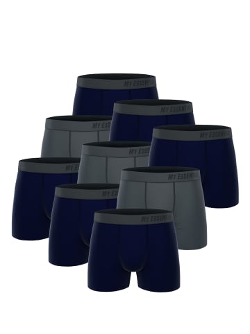 Unbekannt Boxershorts My Essential 9 Pack Boxers Cotton Bio in Navy