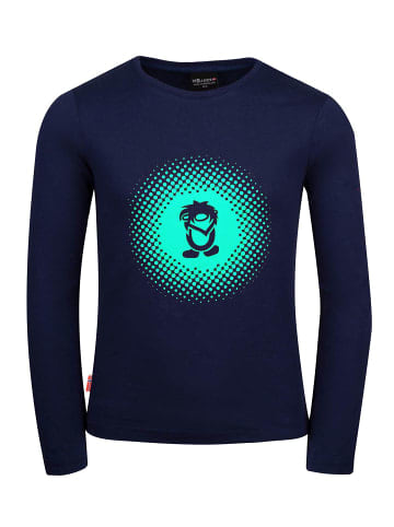 Trollkids Longsleeve "Pointillism" in Marineblau/Minze