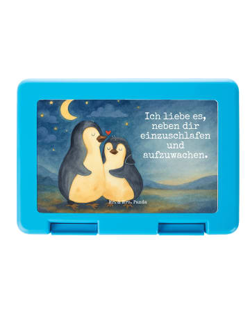 Mr. & Mrs. Panda Bento Box Pinguine Einschlafen Design mit Spruch in Weiß