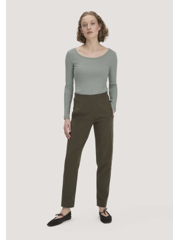 Hessnatur Jersey-Hose in vintage oliv