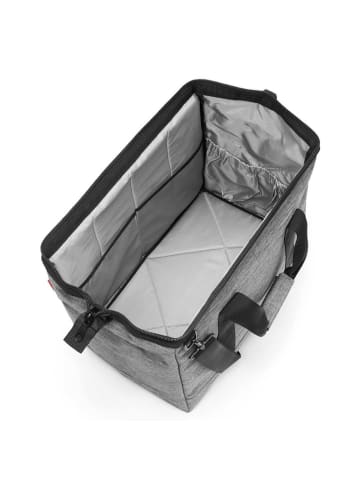 Reisenthel travelling allrounder L - Reisetasche 48 cm (summerstripes black) in twist silver
