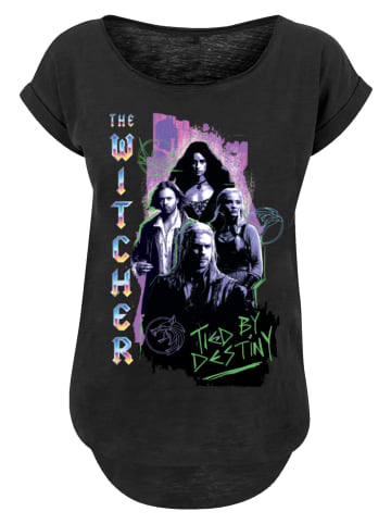 F4NT4STIC Long Cut T-Shirt The Witcher Tied By Destiny Netflix TV Series in schwarz