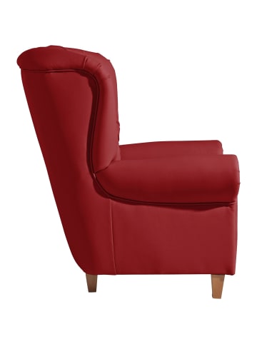 58 aufm Kessel HOCHLEHNSESSEL Katrin Bezug Kunstleder Buche natur / chili