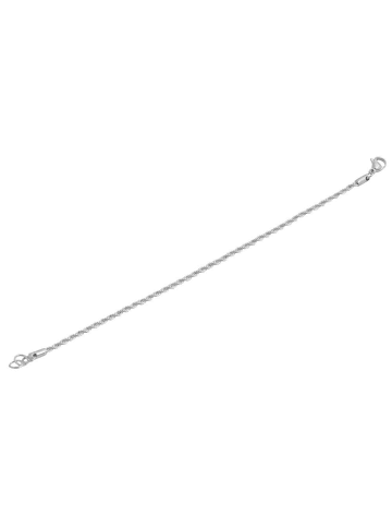 Adeliás Damen Armband aus Edelstahl 18 cm in silber