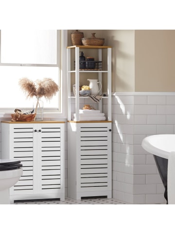 SoBuy Badezimmerschrank in Reinweiß - (W) 30 x (H) 160 x (L) 39 cm