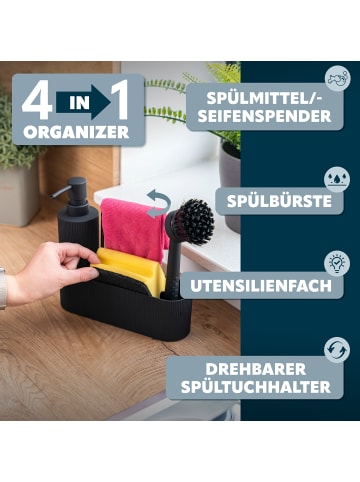 eluno Spülbecken Organizer ca. 22 x 21 x 6,5 cm (B/H/T)