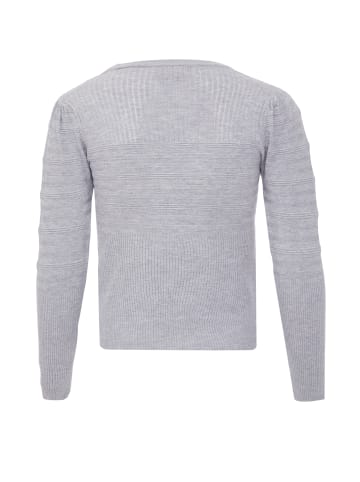 bling bling by leo Strickpullover in Grau Melange